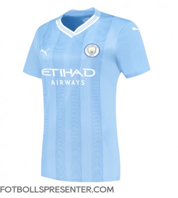 Manchester City Hemma Matchtröja Dam 2023-24 Kortärmad